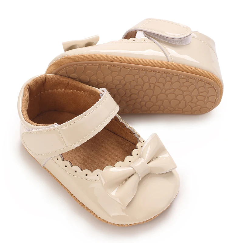 5 Colors Baby Girl Princess shoes Baby Moccasins Moccs Shoes Bow Fringe Rubber Soled Non-slip Footwear Crib Shoes 3