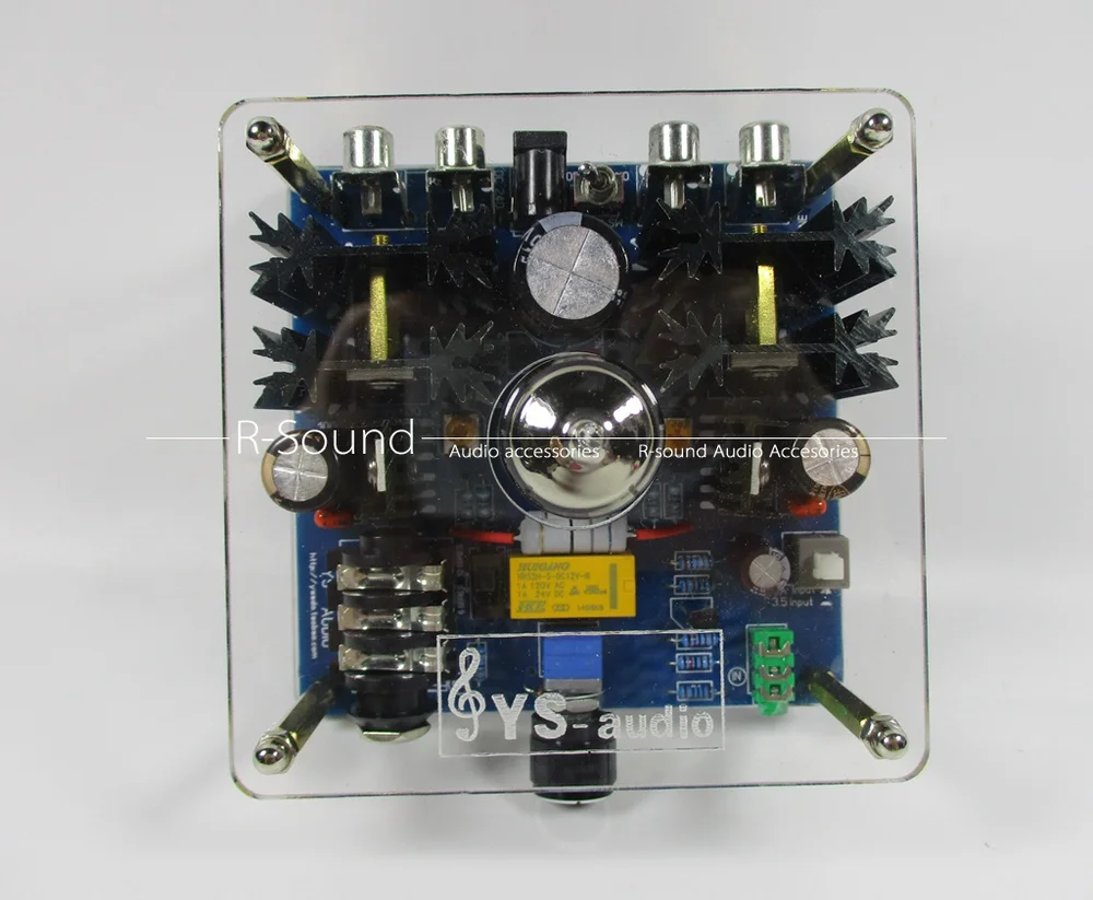 

Обновленный 12AU7 усилитель для наушников класса А с защитой от отключения звука