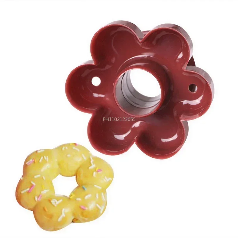 DIY Donut Cutter Maker Form For Donuts Cookie Cake Bakery Mold For Bread Desserts Round Flower Shaped Kitchen Tools Device