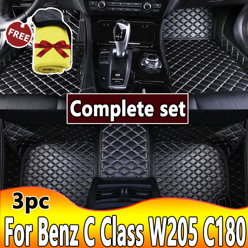 

Автомобильные коврики для Mercedes Benz C Class W205 C180 200 220 250 260 300 350 400 450-15 2014 2016 2017 2018 2019 2020 аксессуары