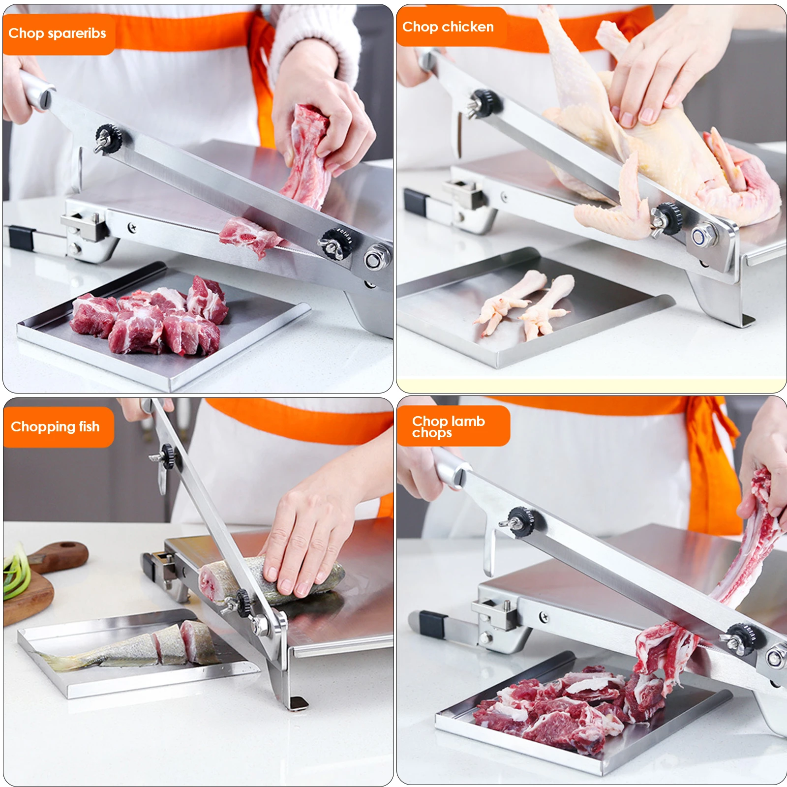 Manual Meat Slicer Spareribs Bone Cutter Machine Chinese Medicine