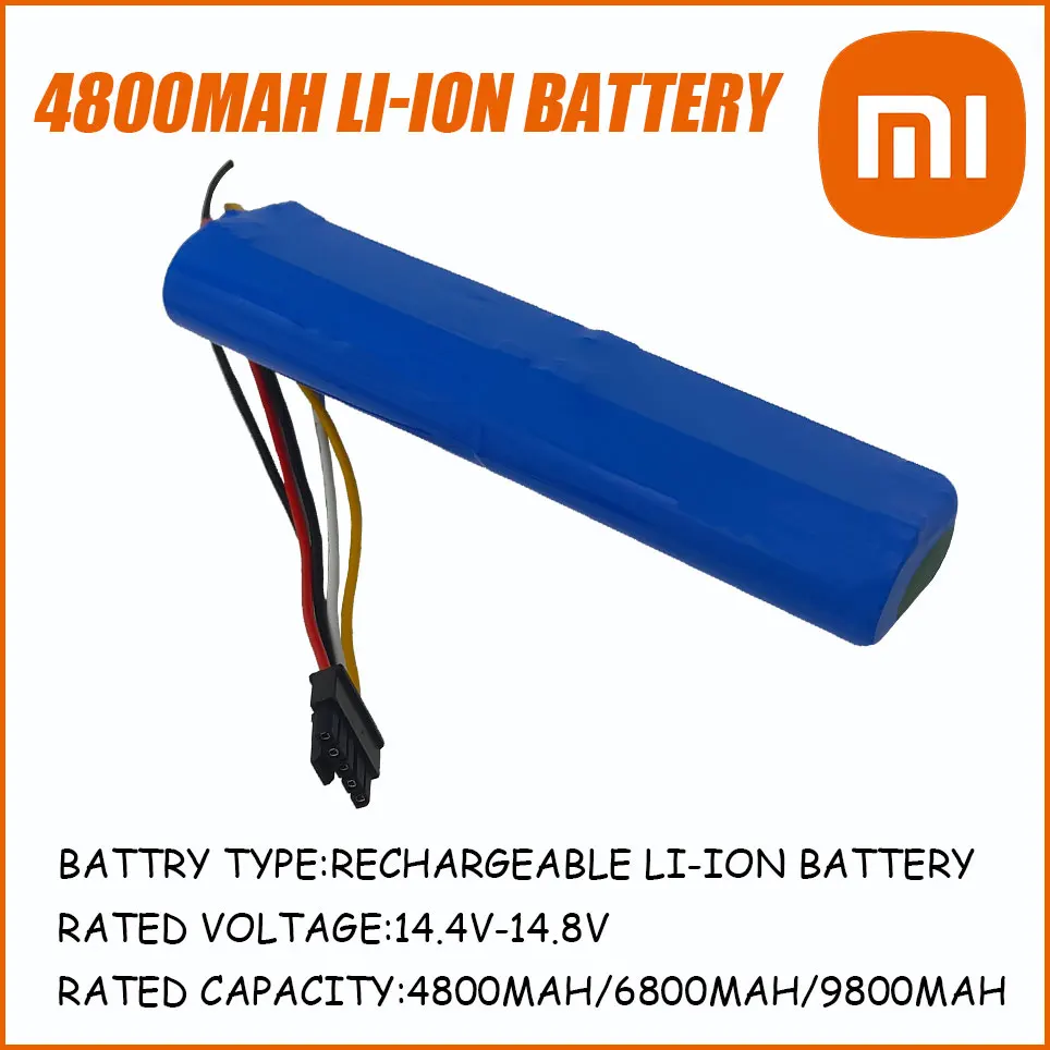 

New 4800mAh/6800mAh/9800MAH Li-ion Battery For CECOTEC CONGA 4090 Robot Vacuum Cleaner 14.4V 14.8V 18650