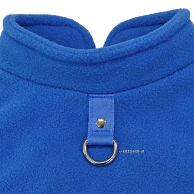 Warm Fleece Dogs Clothes Pet Jacket Vest with D-Ring For Small Dog Cats Clothing French Bulldog Costumes Chihuahua Coat 4