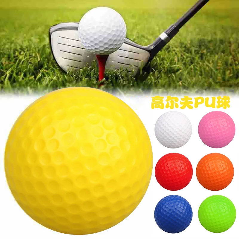 Golf Balls 10Pcs/lot Golf PU Foam balls Golf Practice Balls Sponge Elastic Indoor Outdoor Practice Training