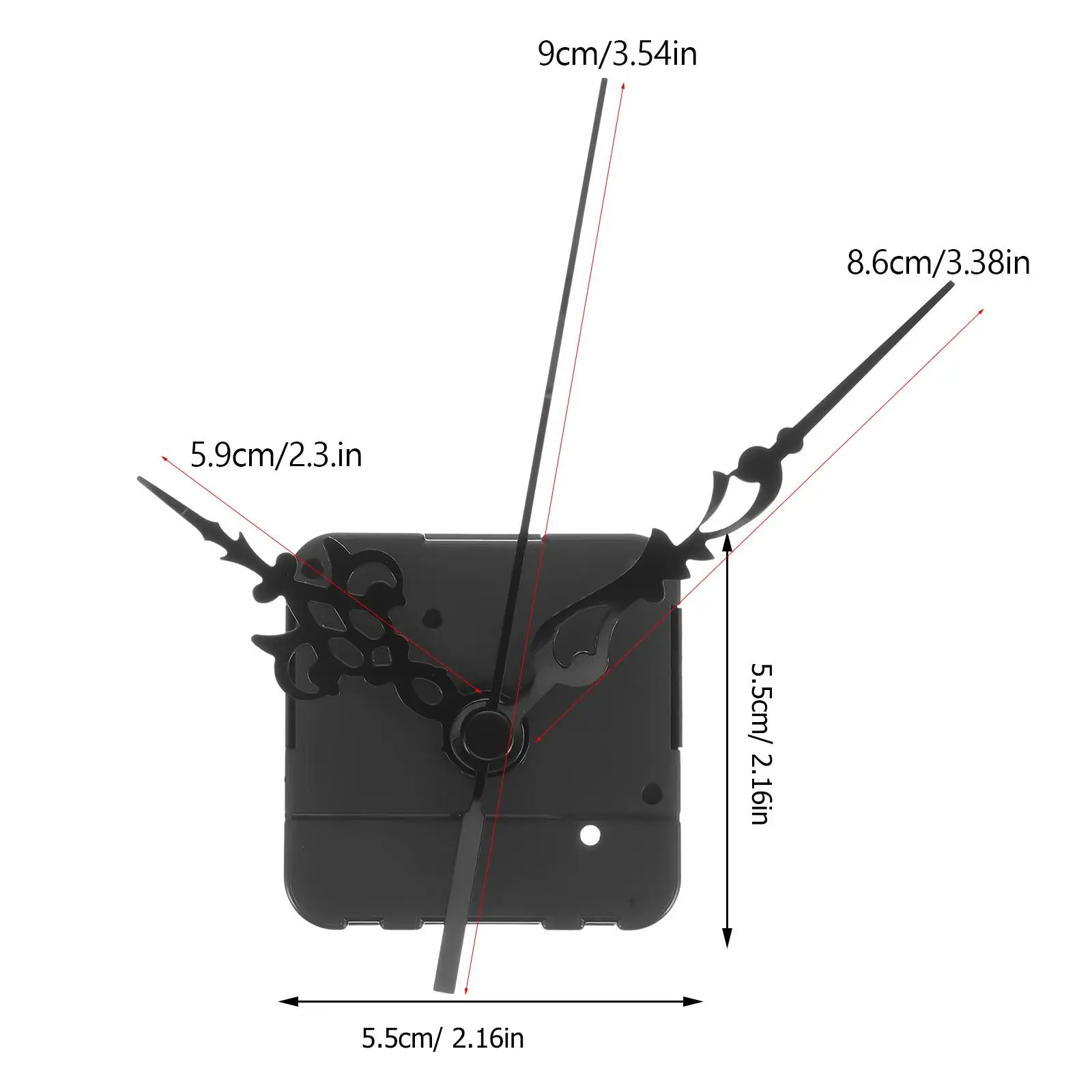 Reverse Movement Mechanism Kit Silver Plastic Iron Materials Operated Wall Clock Parts Accessories Clock