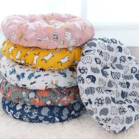 Thickened Chair Cushion Computer Office Seat Cushion Student Bench Mat Linen Breathable Mat Fabric Tatami Floor Cushion 1