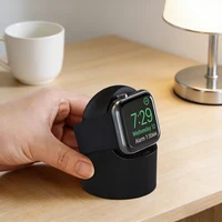 Station de chargement pour Apple Watch Ultra 11 10 9 8 7 6 SE 44 40 45 46 42 49mm, station de chargement en Silicone, accessoires pour bracelet de montre Apple 4