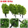 10pcs 5cm HO OO Scale Model Trees Train Railroad Layout Diorama Wargame Park Scenery Miniature Tree Landscape Decoration 2