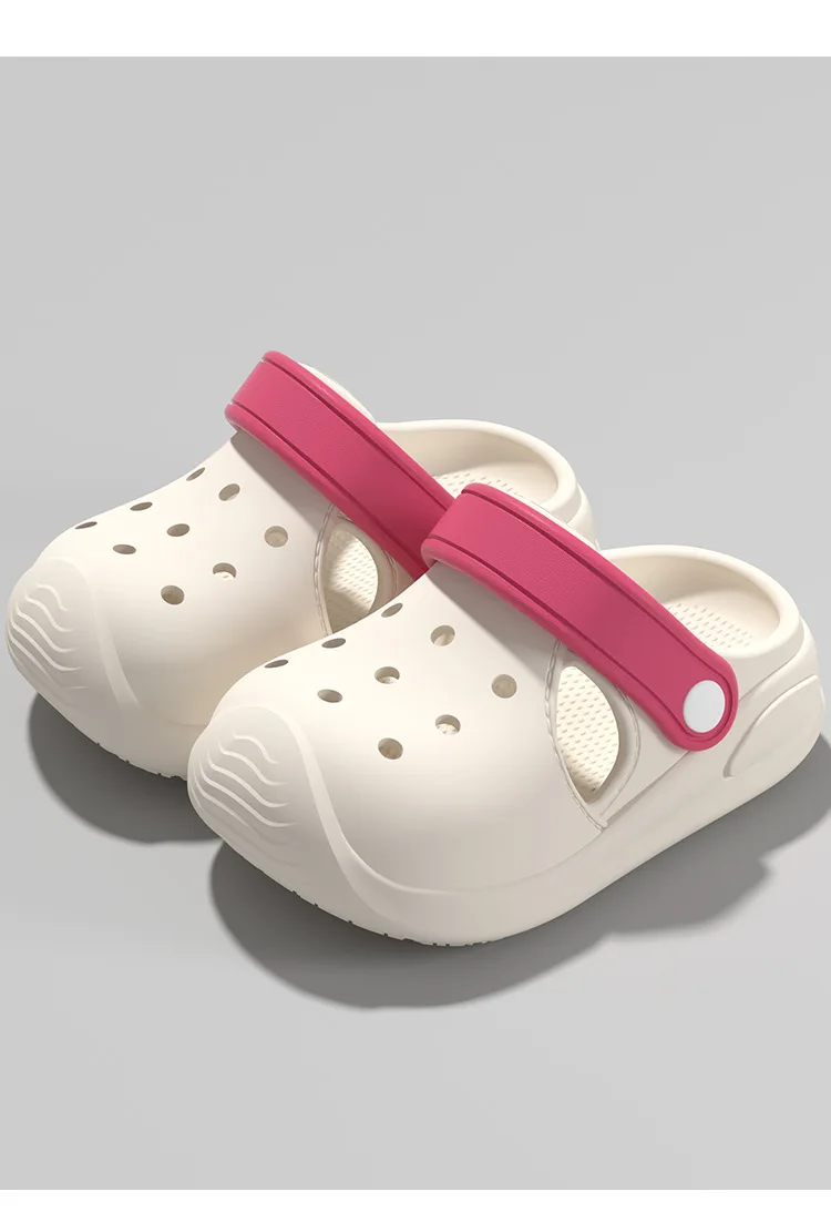 2025 Sommer Kinder-Slipper mit geschlossener Zehenpartie, rutschfeste, weiche Sohle, Strand-Clogs, Sandalen für Jungen und Mädchen – Detail 17