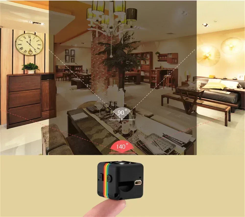 SQ11 1080P HD Mini Camera Smart Webcam with IR Night Vision SD Card Direct Recording Surveillance IP Camera 6