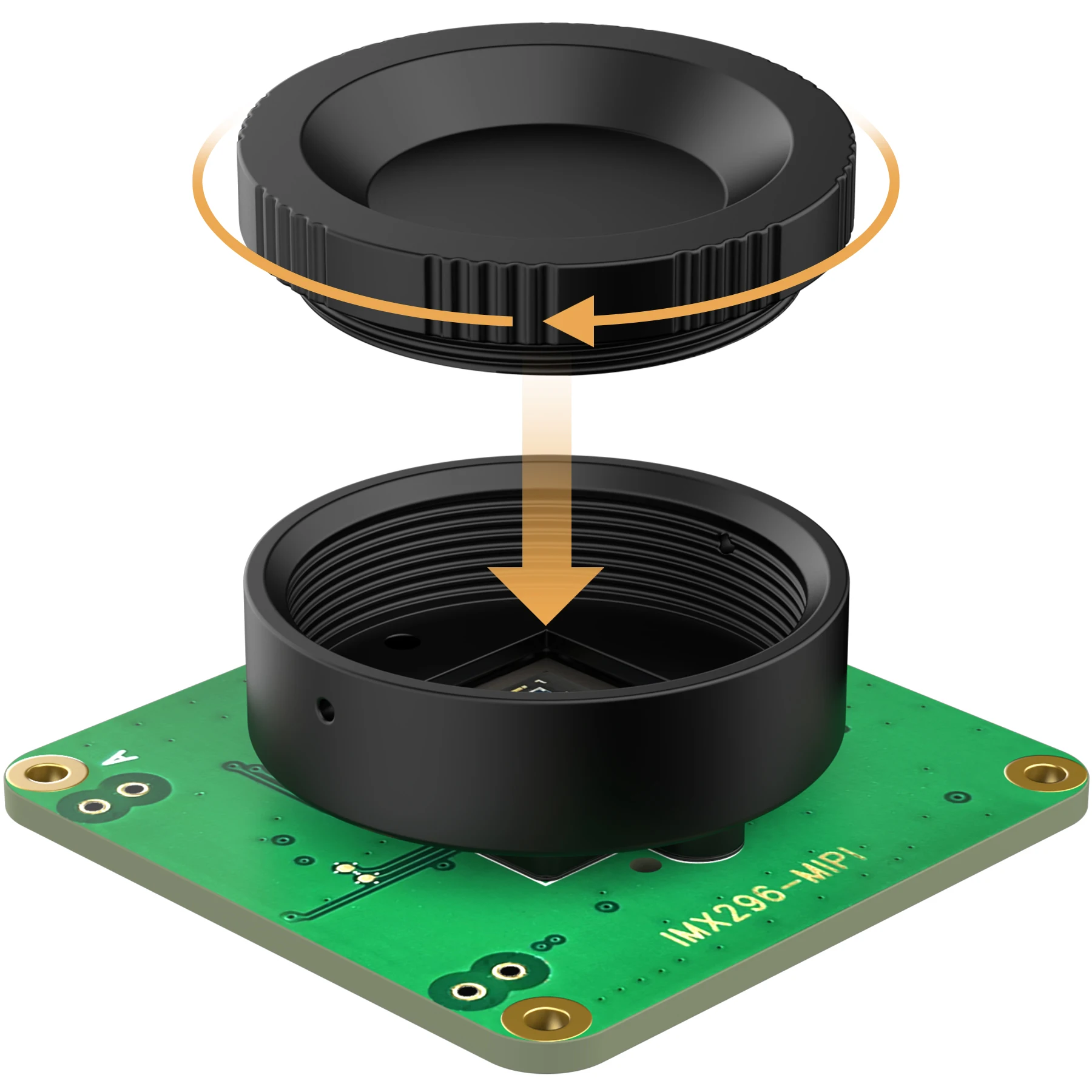 CAM-IMX296Color-GS, �÷� ���� ���� �ܺ� Ʈ���Ű� �ִ� Raspberry PI GS ī�޶�