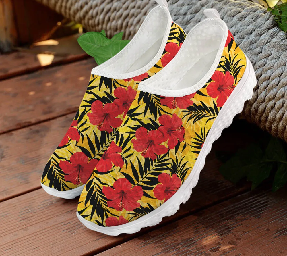 Bohemian Tortoise Flowers Printed Flats Shoes Women Casual Summer Slip On Sneakers Lightweight Ladies Dropshipping