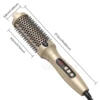 3 In 1 Ionic Hair Curler Straightener Professional Curling Iron Heated Hair Styling Brush Anti-Scald Thermal Brush Curl Wand 3
