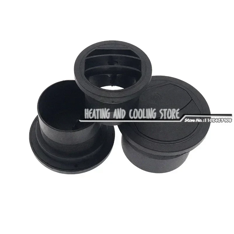 Car Diesel Heater Pipe Openable Round Vent Outlet Rotatable Black Exhaust Joint Connector 42/60/75/90mm for Parking Heater