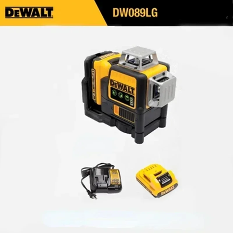 2023 Dewalt DW089LG 12 Lines 3 Sides*360 Degree Vertical 12V Lithium Battery Laser Level Horizontal Green Meter Outdoor 2