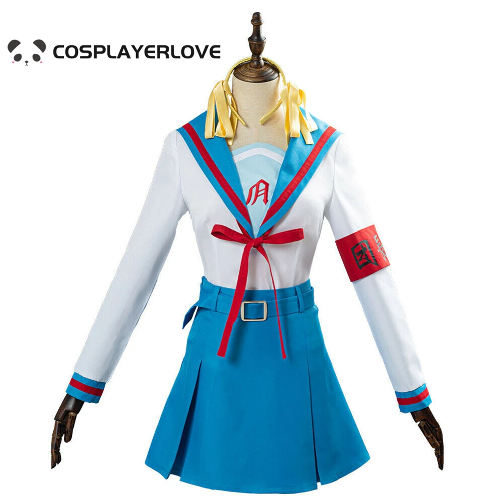 

Spot goods Suzumiya Haruhi No Yuuutsu Suzumiya Haruhi Halloween Cosplay Costume Outfit