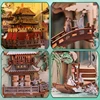 CUTEBEE Antiquity Book Nook Chinese Style Doll House Kit with Touch Light Dust Cover 3D Puzzle Toy Gift Ideas Su Dongpo's Life 6