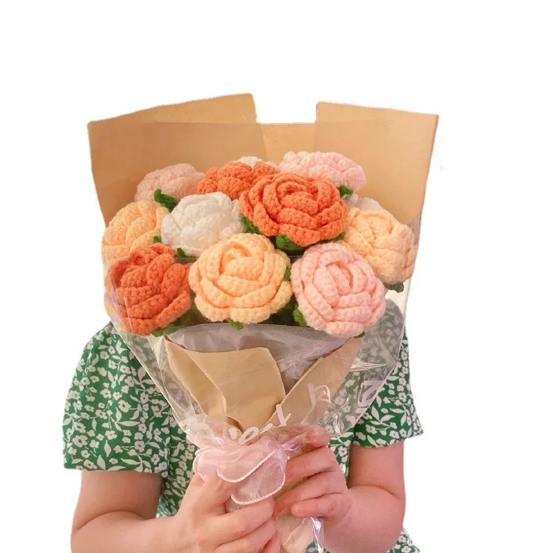  Crochet Flower Bouquet DIY Kit