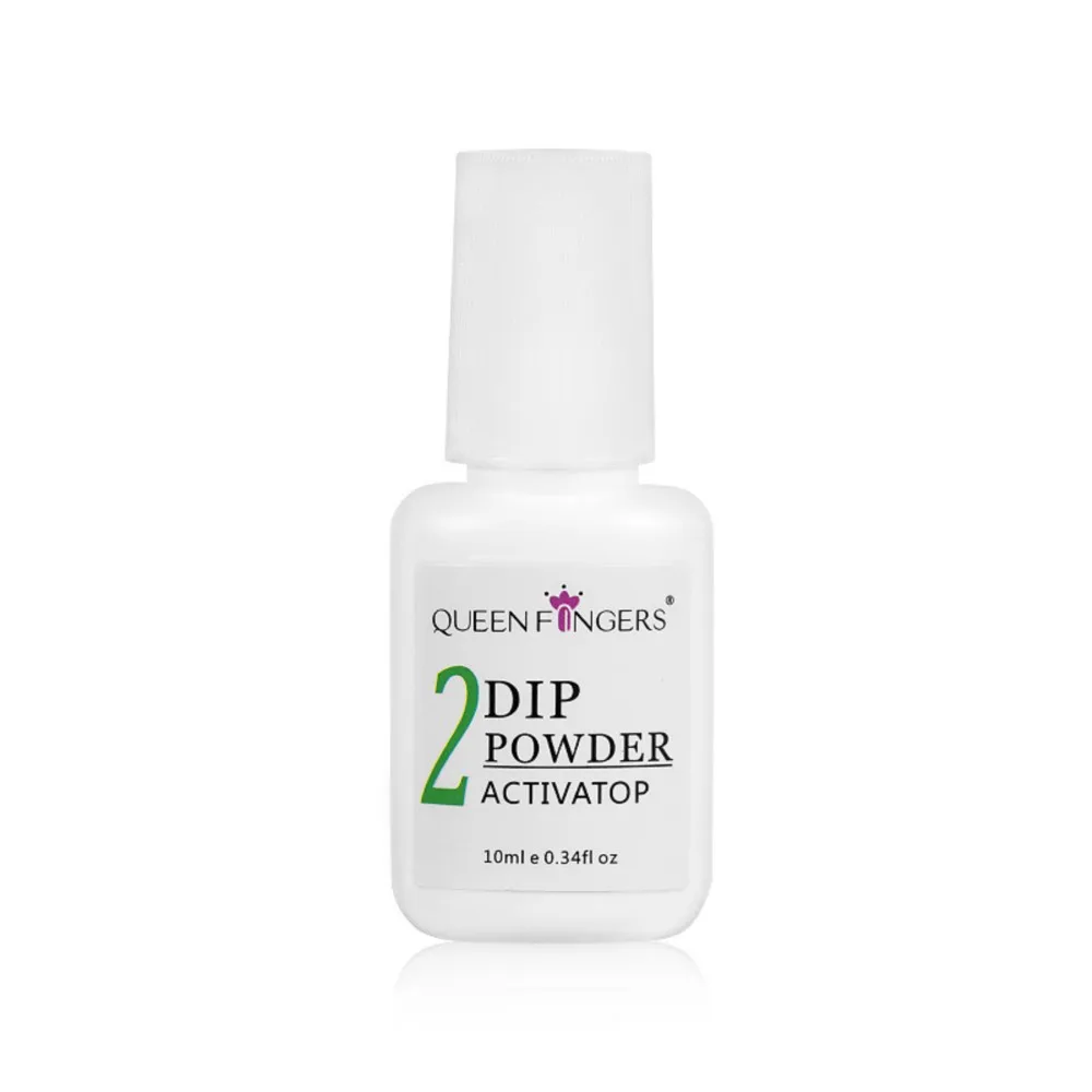 10ML Dipping Powder System Essential Set with Base Coat/Top Coat/Activator/Brush Saver Manicure Gel Polish No Nail Lamp Needed