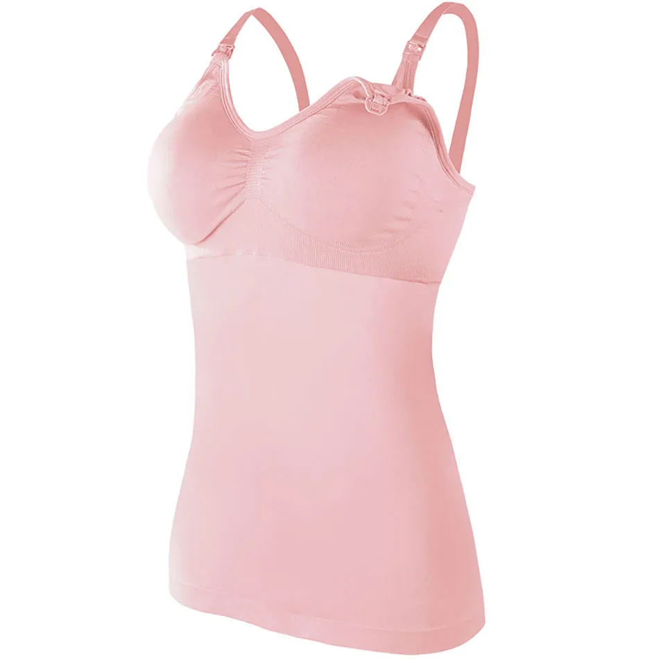Maternity Breastfeeding Bra Tank Tops Women Comfortable Pressure Reducing Adjustable Shoulder Straps Anti Sagging Pregnant Bra 5