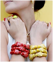 KAYMEN New Enamel Colorful Tiger Bangle Cuff Bracelet for Women Girls Statement Multicolor Fashion Bangle Jewelry 15 Colors 2