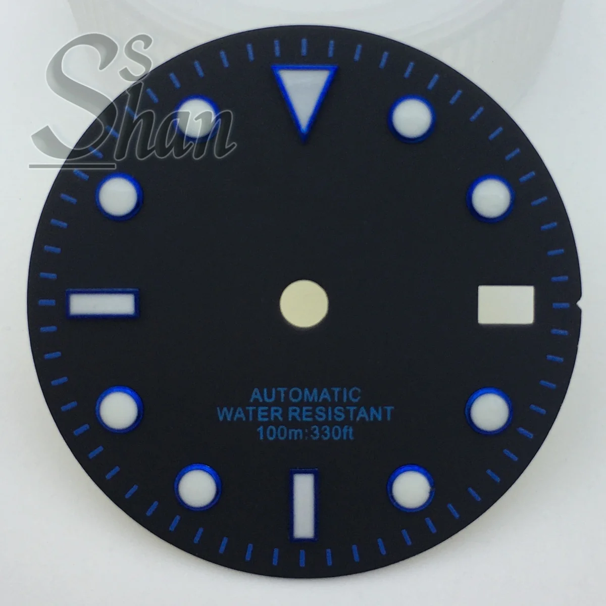 Black Dial with Multicolor Index Sides and Green Luminous Feature - 29MM