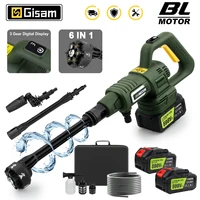 200Bar 3 Gears Digital Display Brushless Electric High Pressure Washer 6 IN 1 Car Washing Gun Water Gun for Makita 18V Battery 1