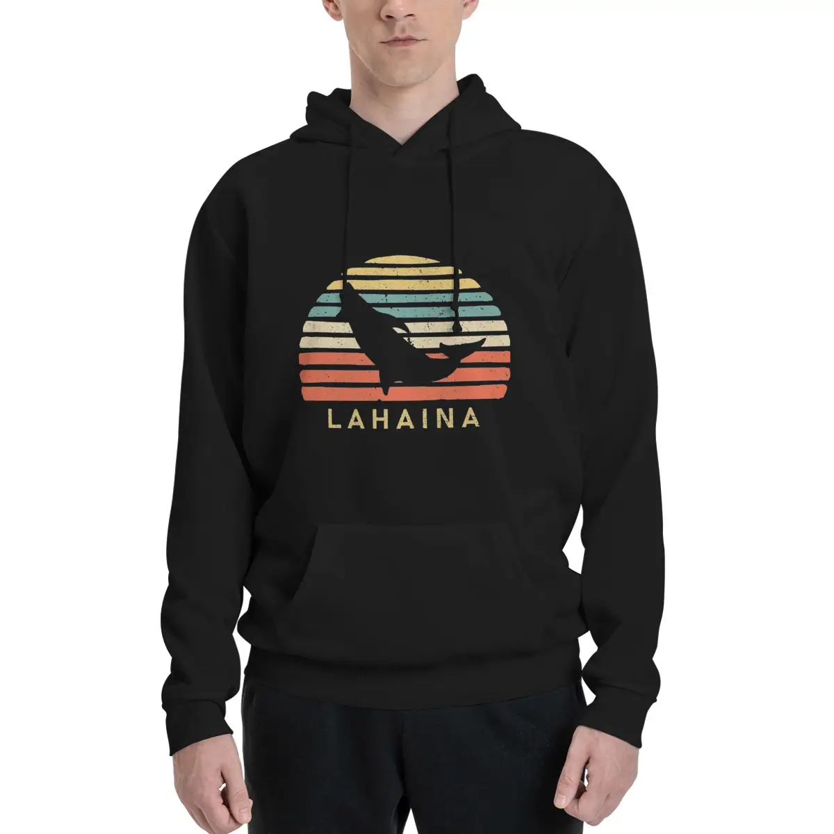 

Retro Lahaina Dolphin Polyester Hoodie Men's Women's Sweater Size XXS-3XL