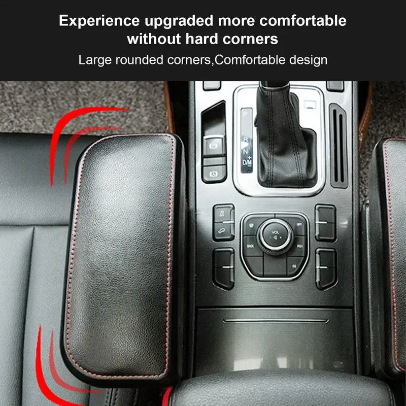 Supporto per gomito bracciolo per auto con scatola di immagazzinaggio Altezza regolabile Gap per sedile automatico Gomito per console automatica Gomito laterale per aumentare il pad - Image 4