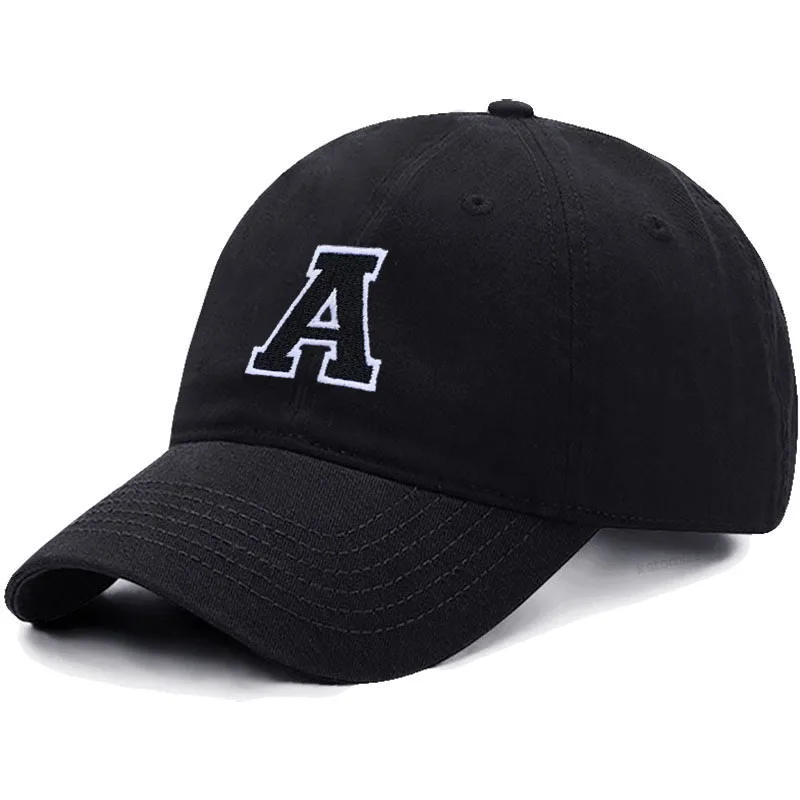 Initial Letter A-Z Embroidery Cotton Baseball Cap for Men & Women Unisex Dad Hat Sun Hat Outdoor Sports Wholesale & Dropshipping 4