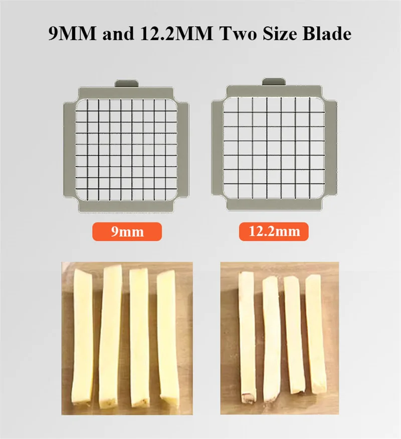 Small Potato Chips Cutter Stainless Steel Vertical Fruit Vegetable Strip Cutting Machine Kitchen Food Processor