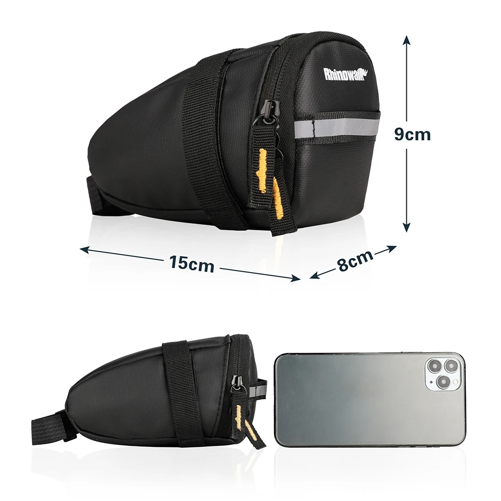 Bike Bag Rhinowalk Small Splash-proof Refletive With Reflective Can Hang Taillight For Mtb Road Bicycle Tool Kit