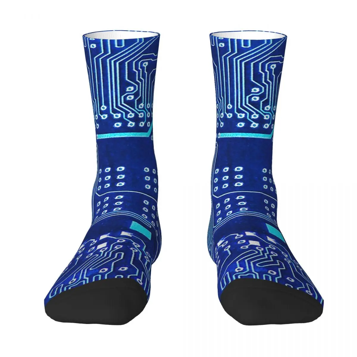 

All Seasons Crew Stockings Electronics Circuit On PCB Printed Circuit Board Socks Long Socks Accessories for Men Women Christmas