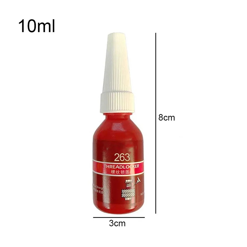 10ml threadlocker loctite 222 242 243 262 263 271 272 277 290 modrá lodní šroub lepidlo nitka aretace činitel anaerobní lepidlo anti-loose