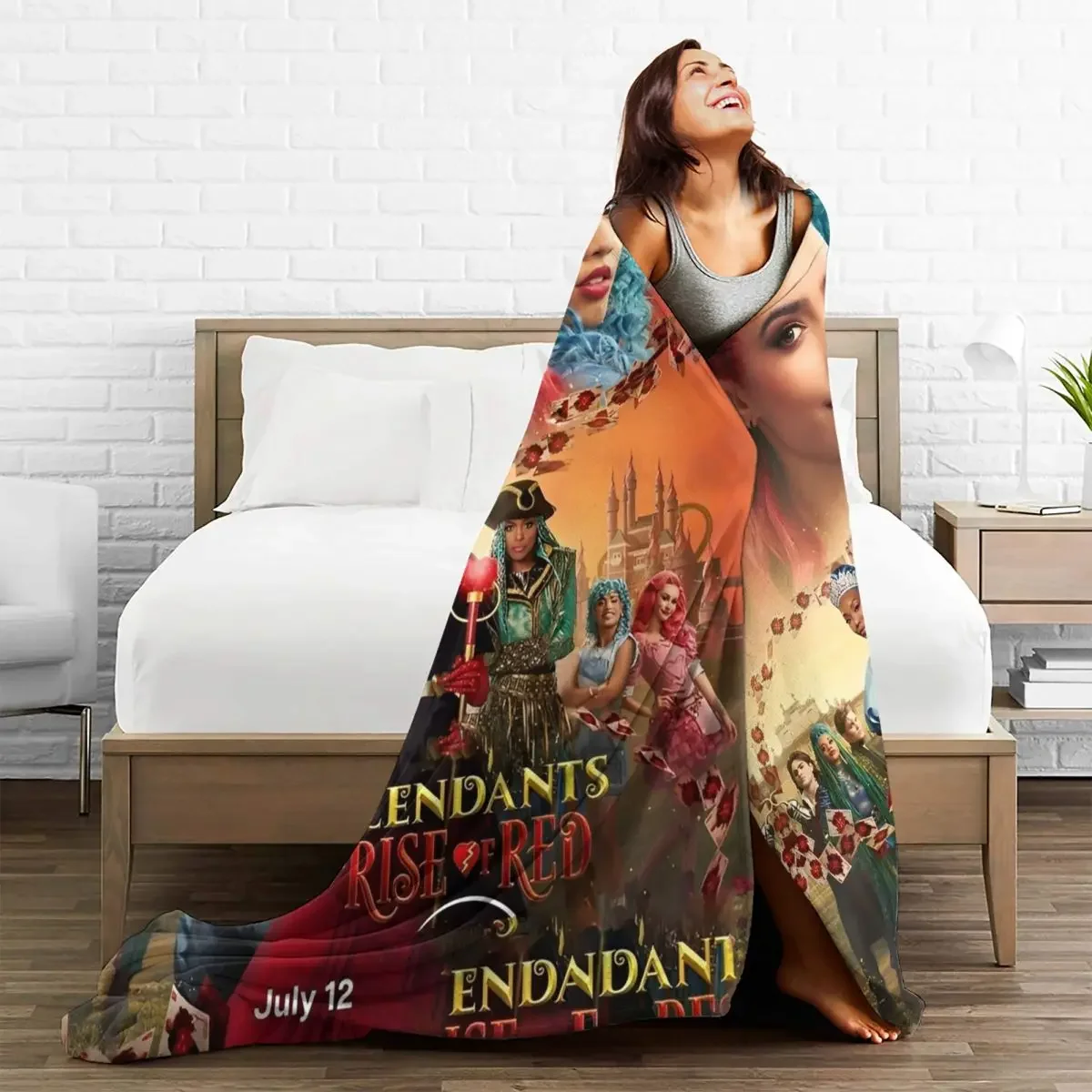 Descendants 4 Blanket Travel Flannel Bedding Throws For Bedroom Super Warm Design Quality Bedspread Gift Idea 2
