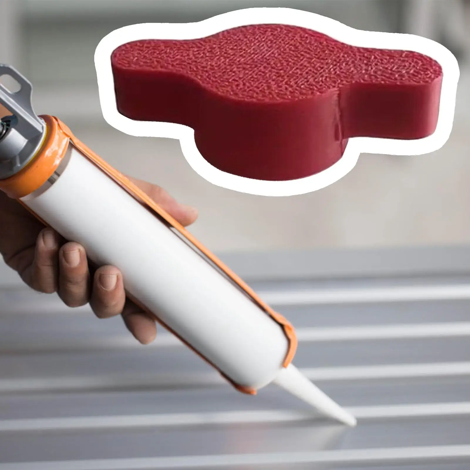 Caulk Saver Caps Anti-Drying Sealant Cover Moistureproof Caulk Caps for Tile Grouting Window Baseboard Indoor Kitchen Bathtub