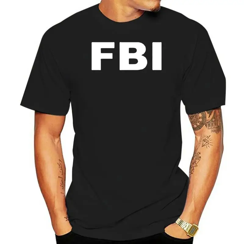

Мужская хлопковая футболка FBI, новинка, рабочее бюро, разбирательства