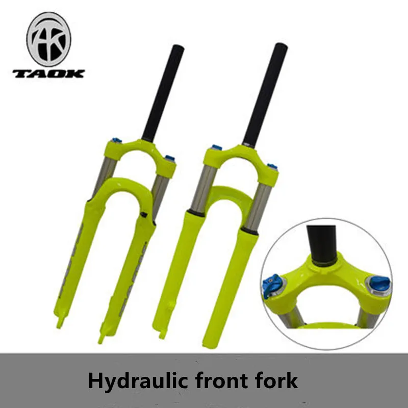

TAOK Tuoke mountain bike front fork 26 inch bicycle air fork disc brake lock god fork oil spring shock absorber