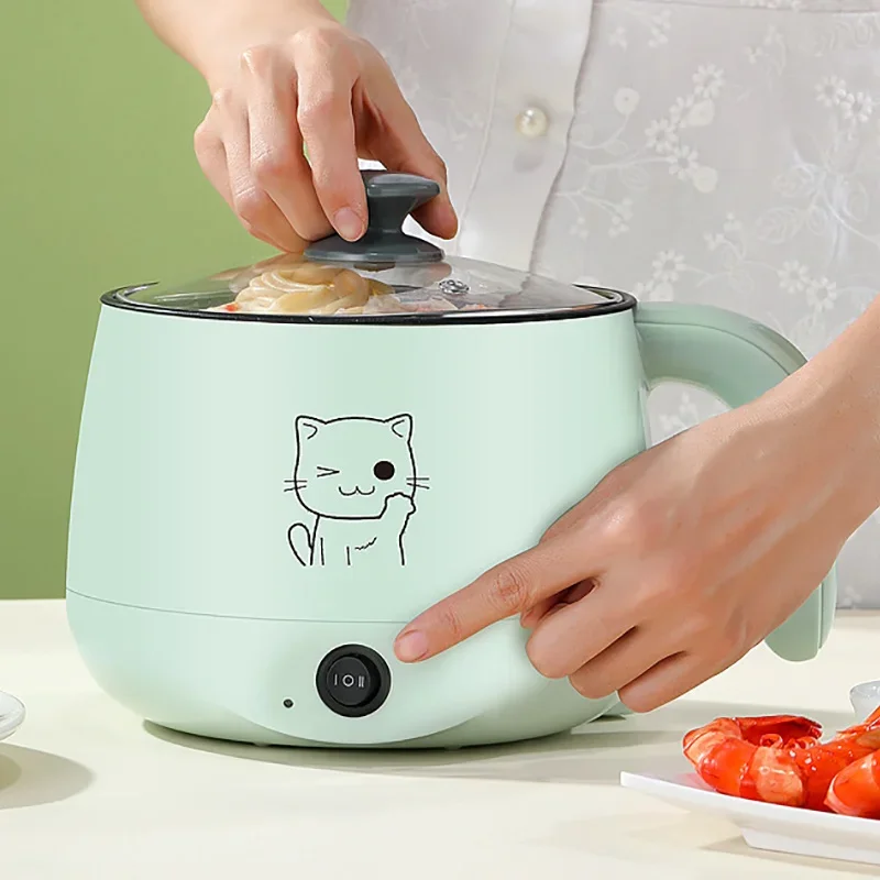 Electric Cooking Machine 220V Household Hot Pot Rice Cooker Non-stick Pan Multi-function 5