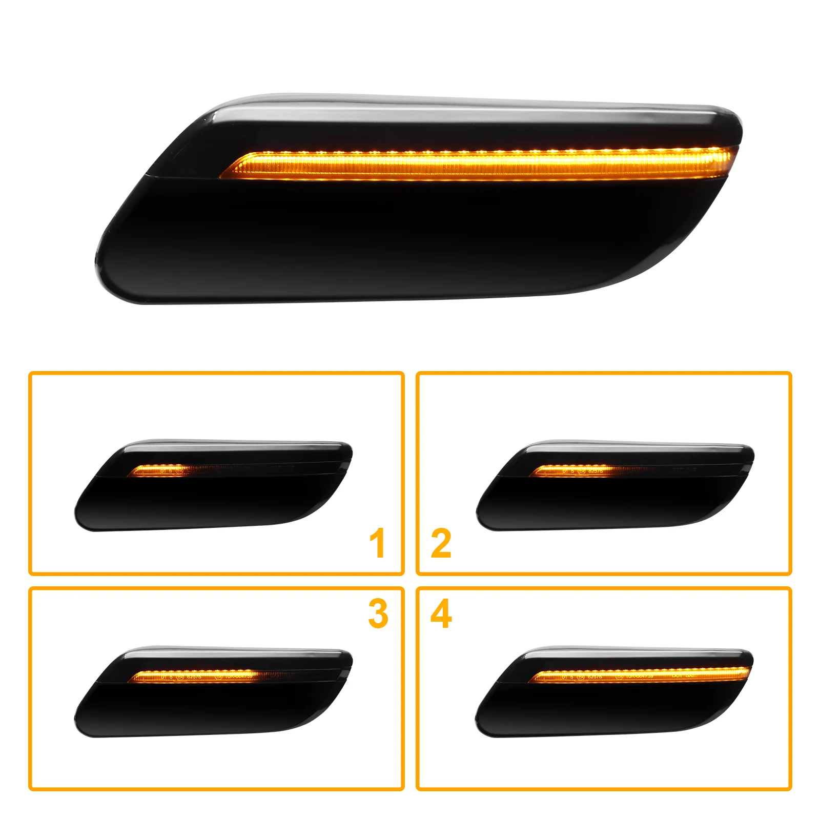 thumbnail: LED Zijindicatoren Voor Mini Cooper F55 F56 F57 (2014-2017) - Dynamisch Sequentieel Knipperlicht