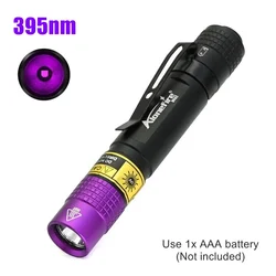 Mini UV Blacklight Flashlight for Detecting Invisible Stains and More (SV62 395NM)