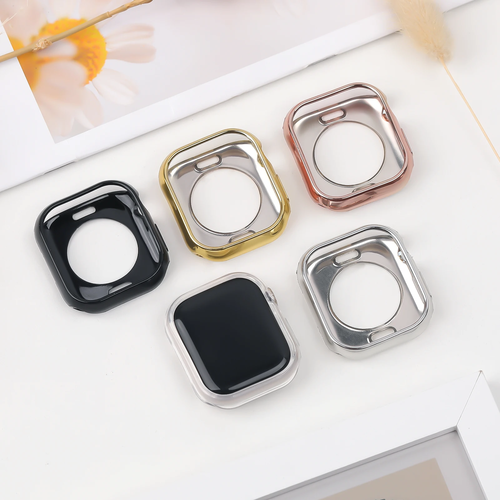 Hollow TPU Case for Apple Watch 10 46mm 42mm Accessories NO Screen Protector Soft Protective Bumper Cover iWatch Series 10 46 mm