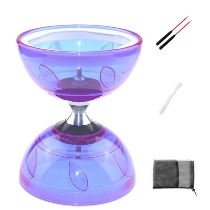 New-China Diabolo Suit Three Bearings China Diabolo Toy Luminous Children Pull The Bell. china diabolo toy
