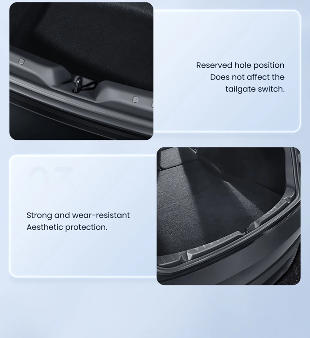 Trunk Protector Guard For Tesla Model 3 Y Juniper Highland Anti-Scratch TPE Mat