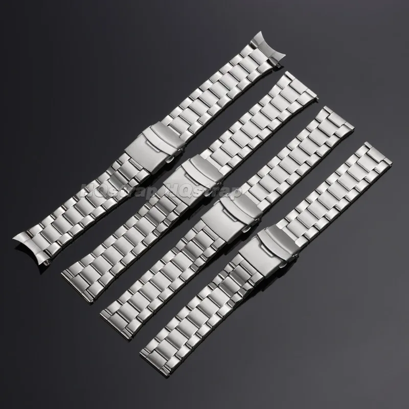 Sleek Stainless Steel Adjustable Watch Strap - Universal Replacement Band
