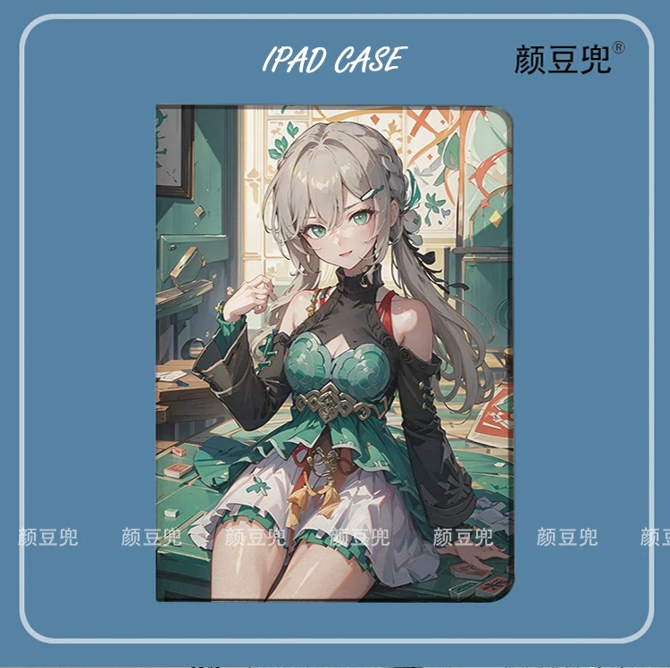 Qingque Anime Honkai Star Rail Ipad Air 4 5 10,9 Mini 5 6 Autunno Luxus Silikon Fur Pro 12,9 11 Zoll Ipad 10.