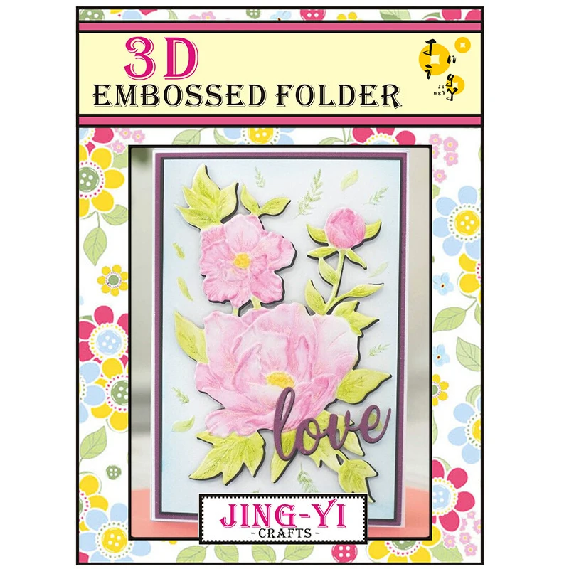 Description Picture 4 of itemRose Flowers 3d Embossing Folder Scrapbooking Tools Dies Materials DIY Craft Supplies Photo Album Decor Card Background Makin
