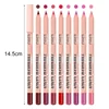 8 Color Waterproof Lip Liner Pencil Long Lasting Natural Lipliner Pen Red Contour Tint Sexy Dark Red Pink Matte Lipstick Pencil 2