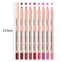 8 Color Waterproof Lip Liner Pencil Long Lasting Natural Lipliner Pen Red Contour Tint Sexy Dark Red Pink Matte Lipstick Pencil 2