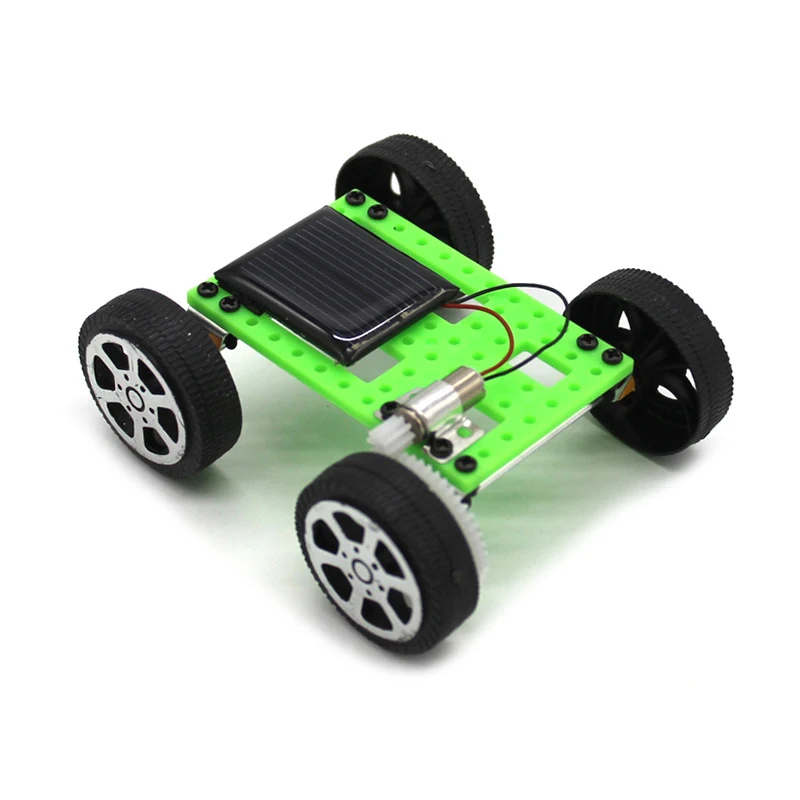 Children Solar Toys Mini Solar Car Toys Car Kits DIY Handmade Assembled Science Experiment Technology Small Production